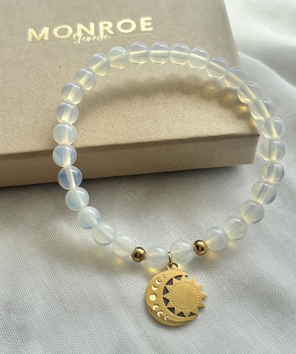 Bracelet PIERRE DE LUNE avec charm à choix