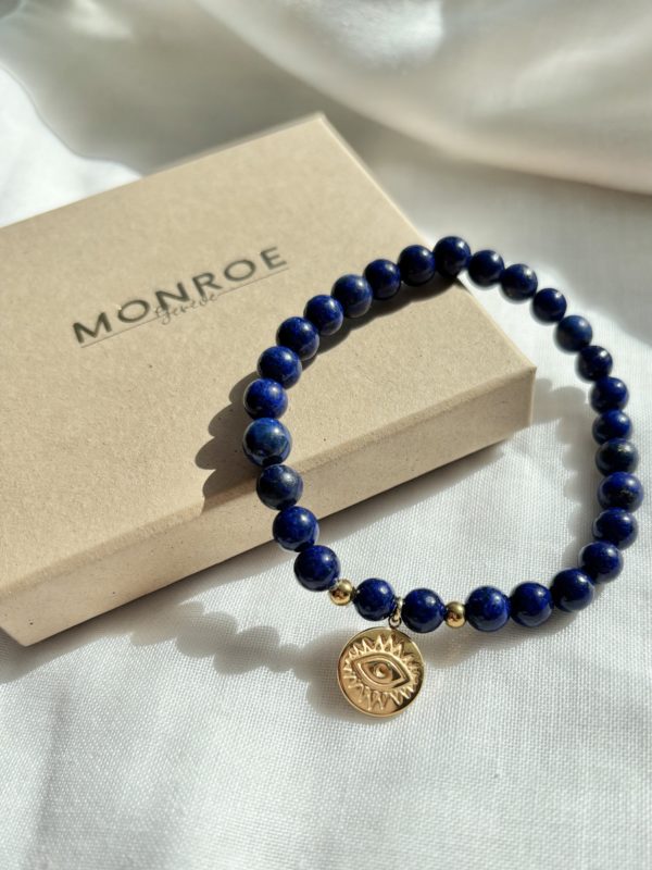 Bracelet LAPIS LAZULI avec charm à choix