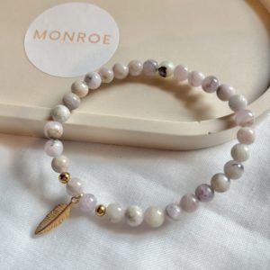 Bracelet KUNZITE avec charm à choix