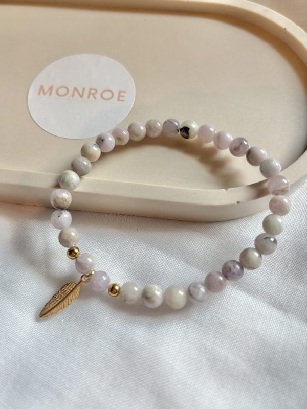 Bracelet KUNZITE avec charm à choix