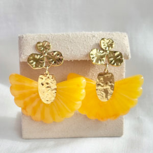 Boucles d'oreilles MANAYA oranges