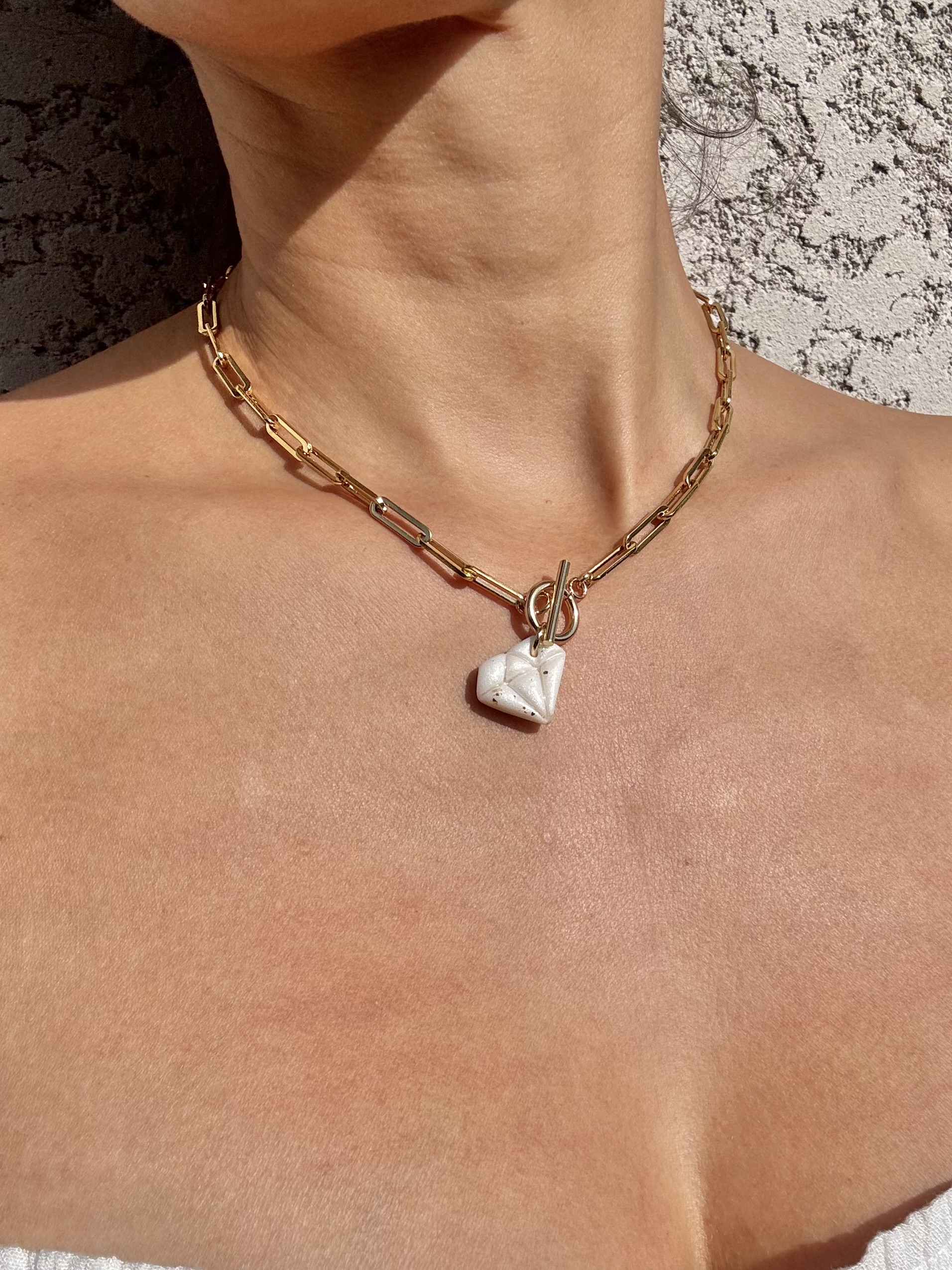 Collier DIAMOND chaîne jaseron – Image 2