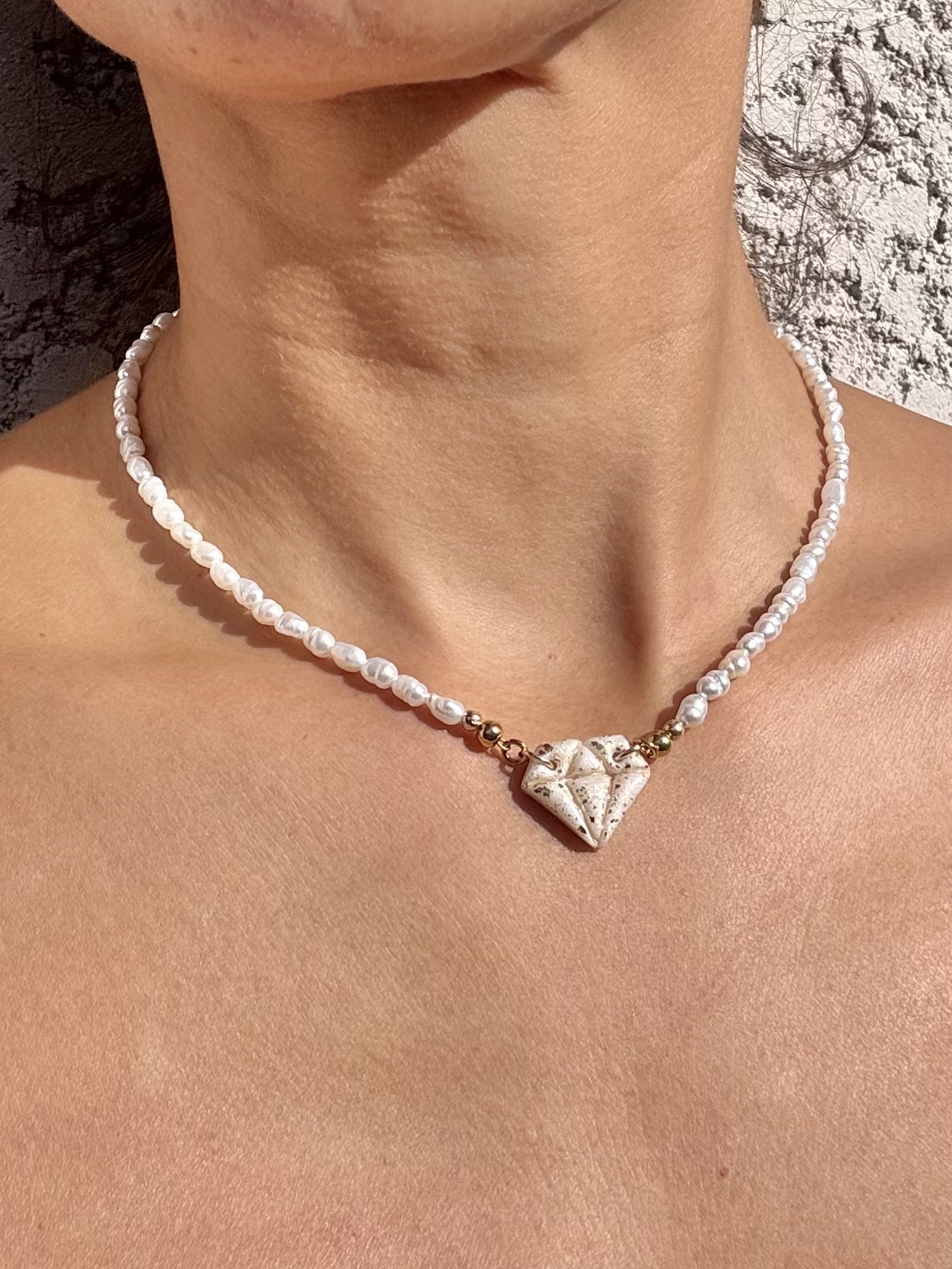 Collier perles eau douce DIAMOND – Image 2